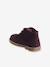 Bottines bébé fille cuir lacées bordeaux - vertbaudet enfant 