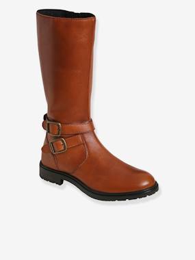 Shoes-Girls Footwear-Leather Riding Boots for Girls