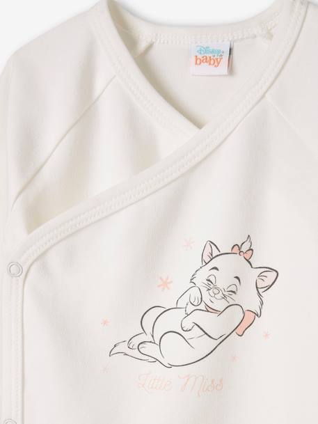 Disney Animals Sleepsuit + Bodysuit + Beanie Combo for Babies, Marie of The Aristocats by Disney Pink Dark Solid with Design