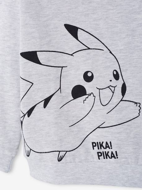 Pokémon® Sweatshirt for Boys GREY LIGHT SOLID WITH DESIGN - vertbaudet enfant 