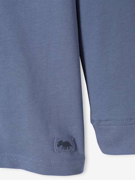 Pack of 2 Long-Sleeved Polo Shirts for Boys BLUE MEDIUM TWO COLOR/MULTICOL+Dark Blue+GREY MEDIUM TWO COLOR/MULTICOL - vertbaudet enfant 