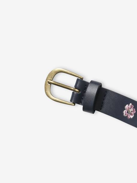Embroidered Belt for Girls navy blue - vertbaudet enfant 