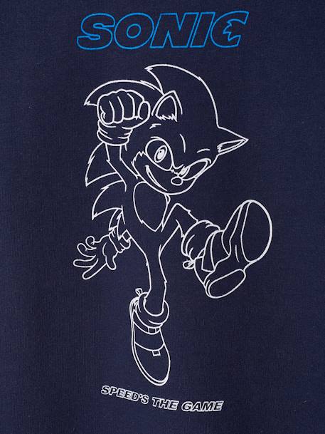 Sonic® Sweatshirt for Boys BLUE MEDIUM SOLID WITH DESIGN - vertbaudet enfant 