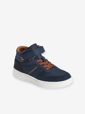 -High-Top Trainers with Laces & Touch Fasteners for Boys