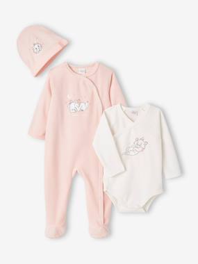 Sleepsuit + Bodysuit + Beanie Combo for Babies, Marie of the Aristocats by Disney®  - vertbaudet enfant
