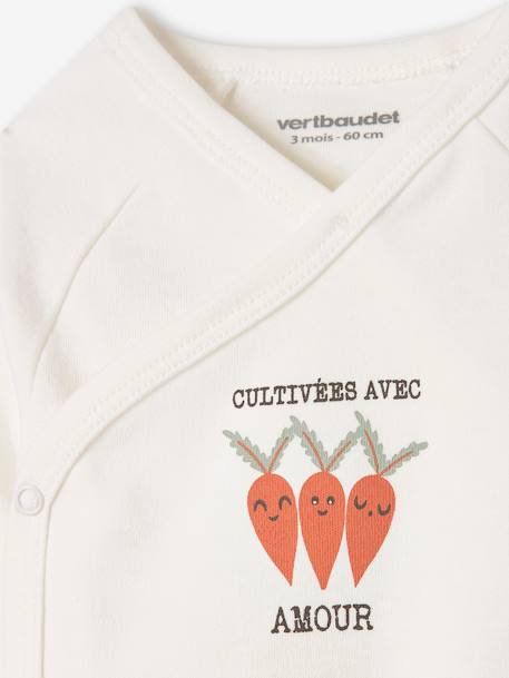 Pack of 3 Long Sleeve Bodysuits, Full-Length Opening, for Babies RED MEDIUM 2 COLOR/MULTICOL - vertbaudet enfant 