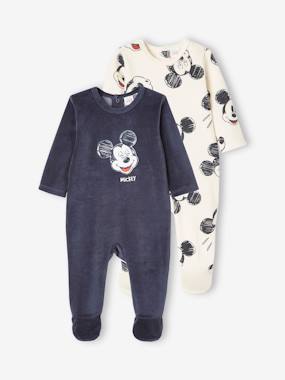 Baby-Pack of 2 Sleepsuits, Mickey Mouse by Disney®, for Babies