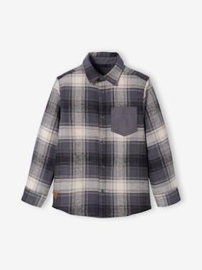 Flannel Chequered Shirt for Boys  - vertbaudet enfant