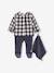 Dors-bien bébé garçon 2en1 avec doudou assorti encre - vertbaudet enfant 