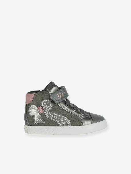 High-Top Trainers for Baby Girls, Kilwi by GEOX® grey+rose - vertbaudet enfant 