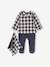 Dors-bien bébé garçon 2en1 avec doudou assorti encre - vertbaudet enfant 