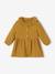 Wide-Neck Dress in Cotton Gauze for Babies BROWN MEDIUM SOLID+Camel - vertbaudet enfant 
