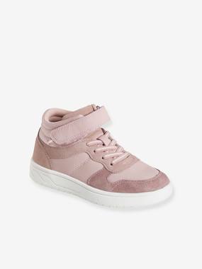 Shoes-High-Top Trainers with Laces & Touch Fasteners for Girls