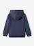 Sweat fille zippé à capuche sport bleu - vertbaudet enfant 