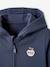 Sweat fille zippé à capuche sport bleu - vertbaudet enfant 
