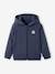 Sweat fille zippé à capuche sport bleu - vertbaudet enfant 