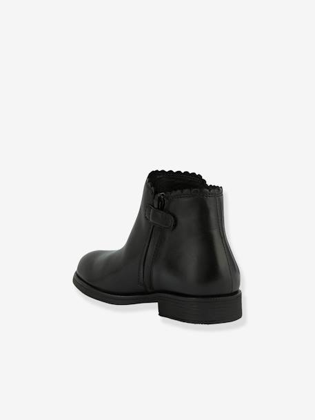 Leather Boots for Girls, Agata by GEOX® black - vertbaudet enfant 