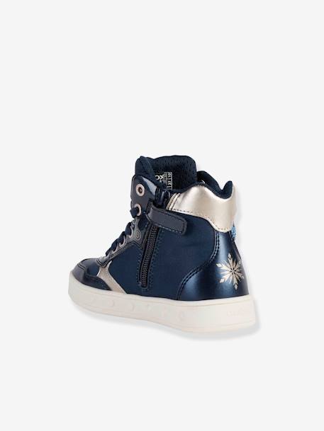 High-Top Trainers for Girls, Skylin by GEOX® ink blue+lilac - vertbaudet enfant 