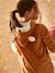 Fox Onesie for Girls BROWN LIGHT SOLID WITH DESIGN - vertbaudet enfant 