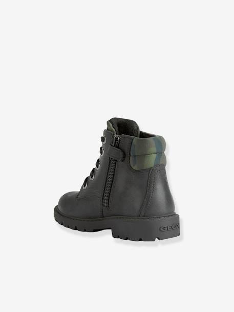Leather Boots for Boys, Shaylax by GEOX® black - vertbaudet enfant 