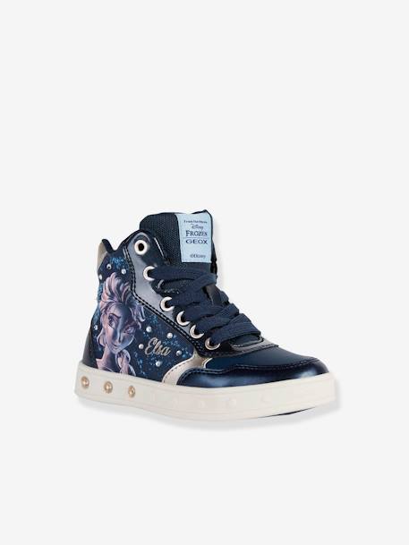 High-Top Trainers for Girls, Skylin by GEOX® ink blue+lilac - vertbaudet enfant 