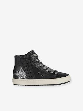 High-Top Leather Trainers for Girls, Kalispera by GEOX®  - vertbaudet enfant