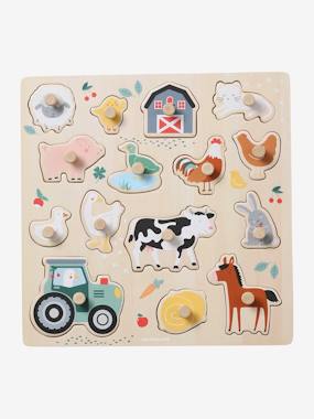 -Lovely Farm Peg Puzzle in FSC®100% Wood