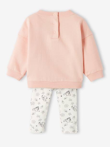 2-Piece Bambi® Combo for Girls, by Disney PINK LIGHT SOLID WITH DESIGN - vertbaudet enfant 