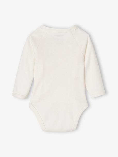 Pack of 3 Long Sleeve Bodysuits for Newborn Babies GREEN LIGHT 2 COLOR/MULTICOLOR - vertbaudet enfant 