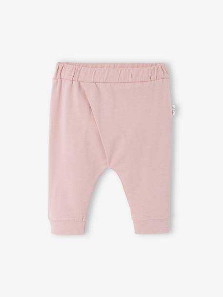 Minder dan Negen Standaard Soft Jersey Knit Trousers for Newborn Babies - pink medium solid, Baby