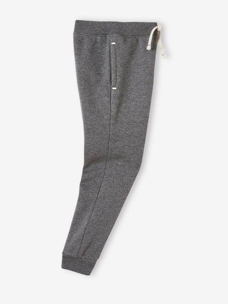Pantalon de sport en molleton garçon GRIS ANTHRACITE CHINE - vertbaudet enfant 