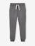 Pantalon de sport en molleton garçon GRIS ANTHRACITE CHINE - vertbaudet enfant 