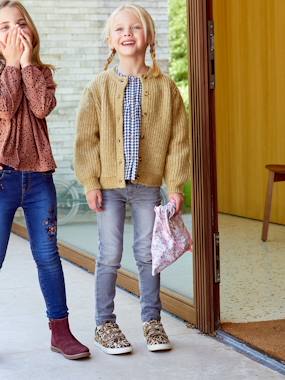 Slim Leg Waterless Jeans, MorphologiK NARROW Hip, for Girls  - vertbaudet enfant