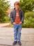 Straight indestructible jeans for boys BLUE DARK SOLID+BLUE DARK WASCHED - vertbaudet enfant 