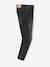Jean slim MorphologiK fille tour de hanches LARGE avec usures BLEU FONCE DELAVE+denim black+DENIM GREY - vertbaudet enfant 