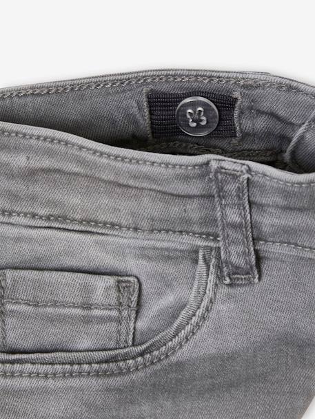 MorphologiK slim jeans large hip size with wear for girls BLACK DARK SOLID+Denim Blue+GREY DARK SOLID - vertbaudet enfant 
