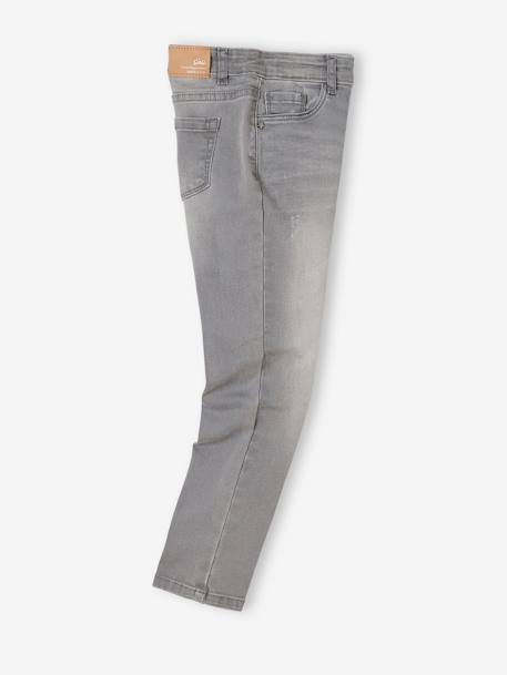 MorphologiK slim jeans large hip size with wear for girls BLACK DARK SOLID+Denim Blue+GREY DARK SOLID - vertbaudet enfant 
