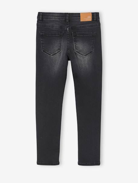 MorphologiK slim jeans large hip size with wear for girls BLACK DARK SOLID+Denim Blue+GREY DARK SOLID - vertbaudet enfant 