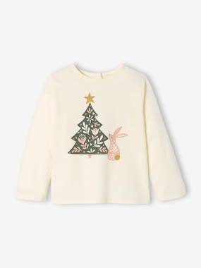 Baby-T-shirts & Roll Neck T-Shirts-T-shirts-Long Sleeve Christmas Tree Jumper for Babies