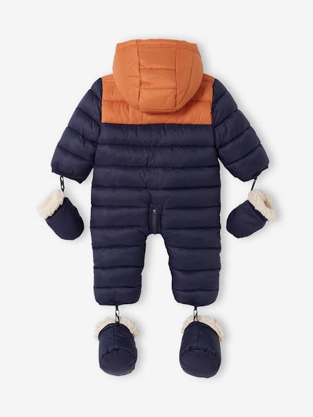 Combipilote bébé colorblock doublée et matelassée encre - vertbaudet enfant 