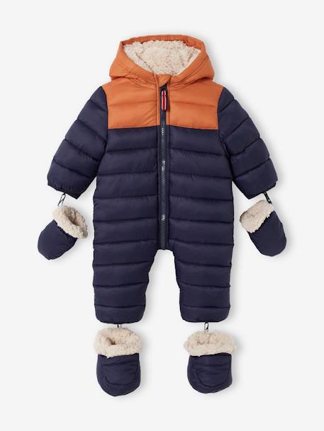 Combipilote bébé colorblock doublée et matelassée encre - vertbaudet enfant 