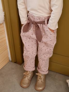 Baby-Trousers with Fabric Belt for Babies