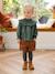 Smocked Blouse with Matching Headband GREEN DARK GREYED - vertbaudet enfant 