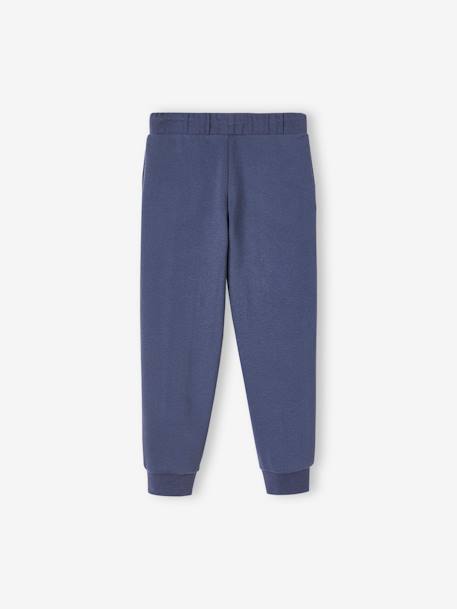 Pantalon jogging Basics fille bleu ardoise+gris clair chine+rose - vertbaudet enfant 