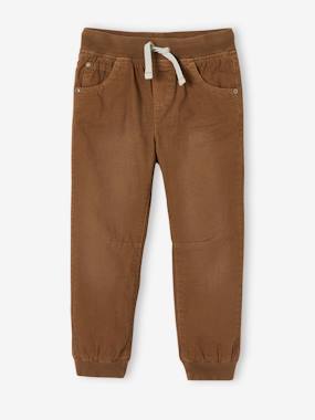 Pull-On Jogger-type Trousers, Polar Fleece Lining, for Boys  - vertbaudet enfant