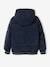 College Style Padded Jacket with Badge & Lined in Polar Fleece for Boys BLUE BRIGHT SOLID WITH DESIGN - vertbaudet enfant 