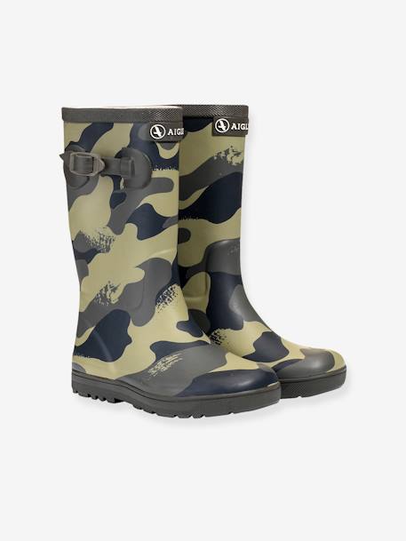 Wellies for Kids, Woody Pop by AIGLE® khaki - vertbaudet enfant 