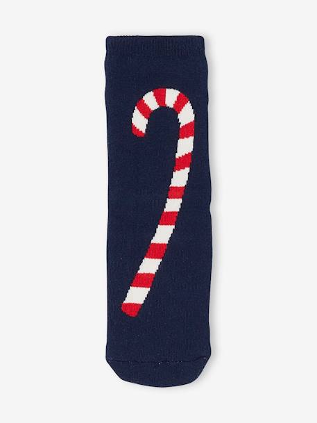 Christmas Combo, Pyjamas + Socks for Girls iridescent beige - vertbaudet enfant 