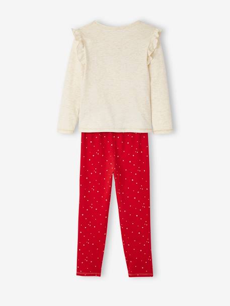 Christmas Combo, Pyjamas + Socks for Girls iridescent beige - vertbaudet enfant 