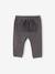 Fleece Trousers with Corduroy Pockets, for Babies anthracite - vertbaudet enfant 